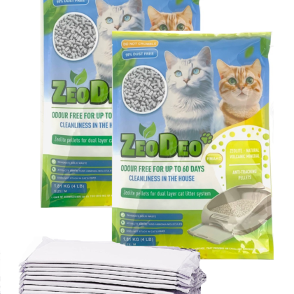 Zeodeo – Zeolite pellets for dual layer cat litter pellets